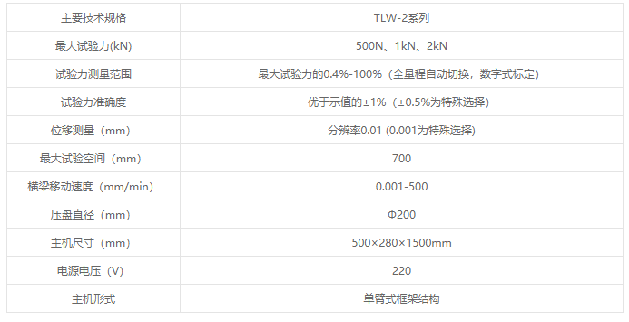 TLW-2系列微机控制弹簧拉压试验机