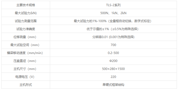 TLS-2系列液晶数显弹簧拉压试验机