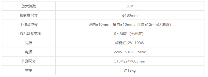 CST-50冲击试样投影仪